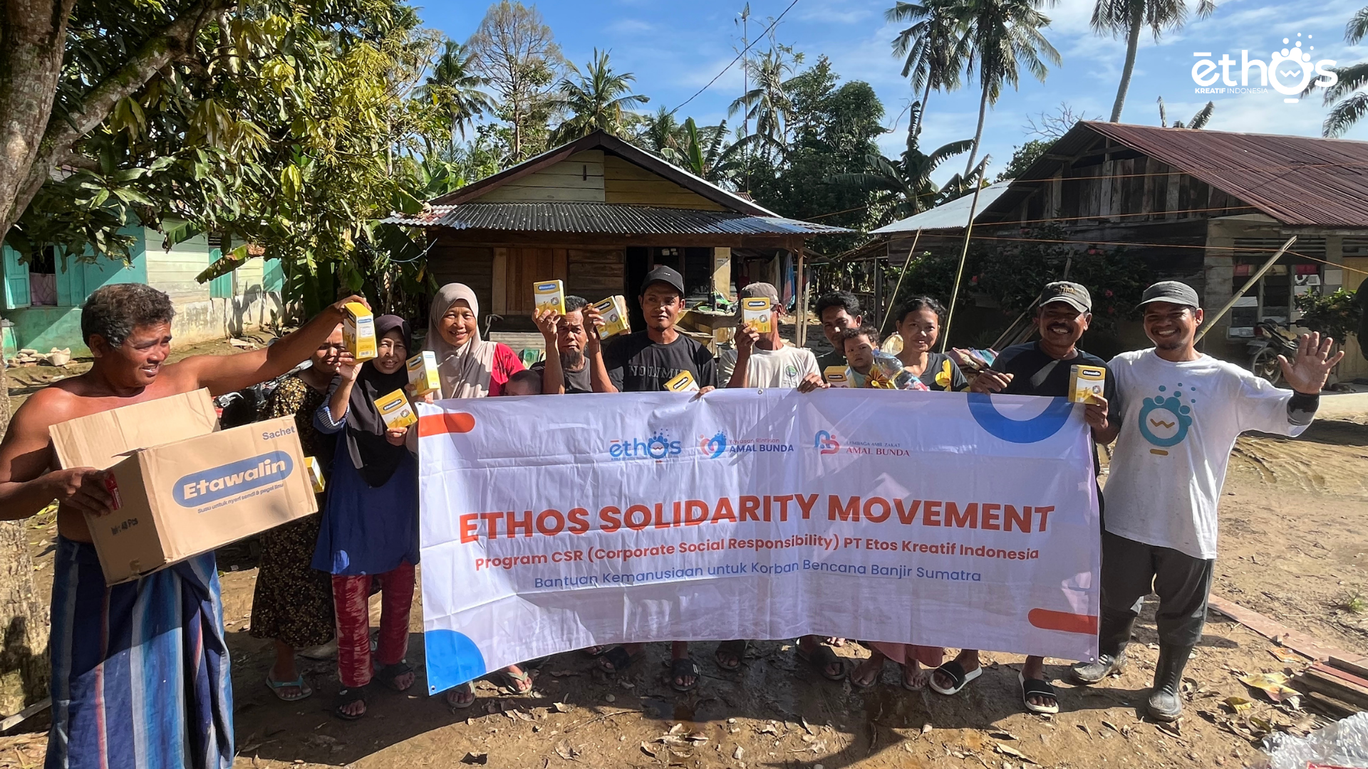 Ethos Salurkan Bantuan Kemanusiaan untuk Korban Banjir Aceh Melalui Ethos Solidarity Movement