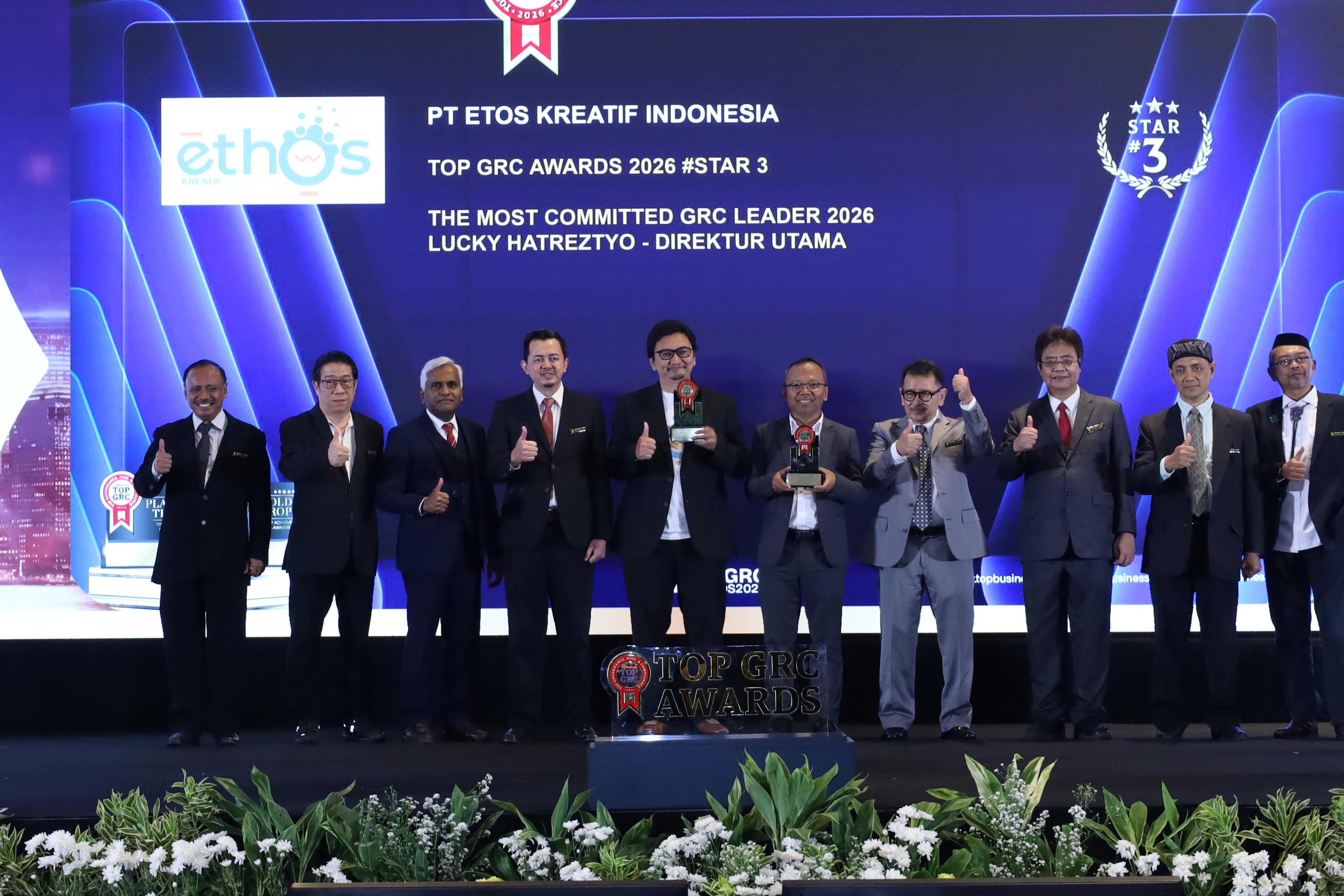 PT Etos Kreatif Indonesia Raih Dua Penghargaan di TOP GRC Awards 2026