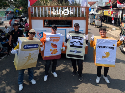 Ethos Meriahkan Karnaval Pembangunan Cilacap 2025 dengan Semangat Hijau dan Sehat