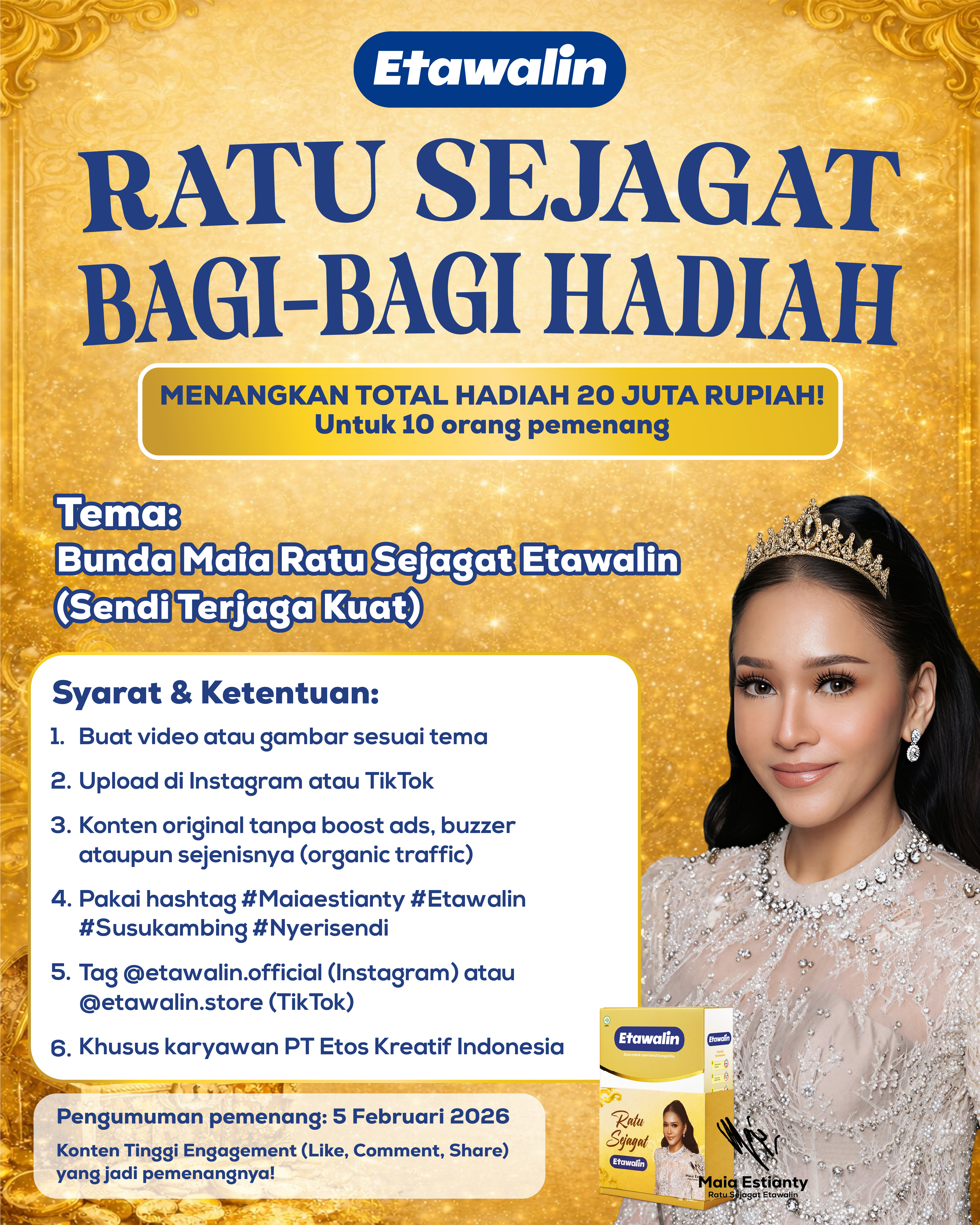 Ratu Sejagad Bagi-bagi Hadiah